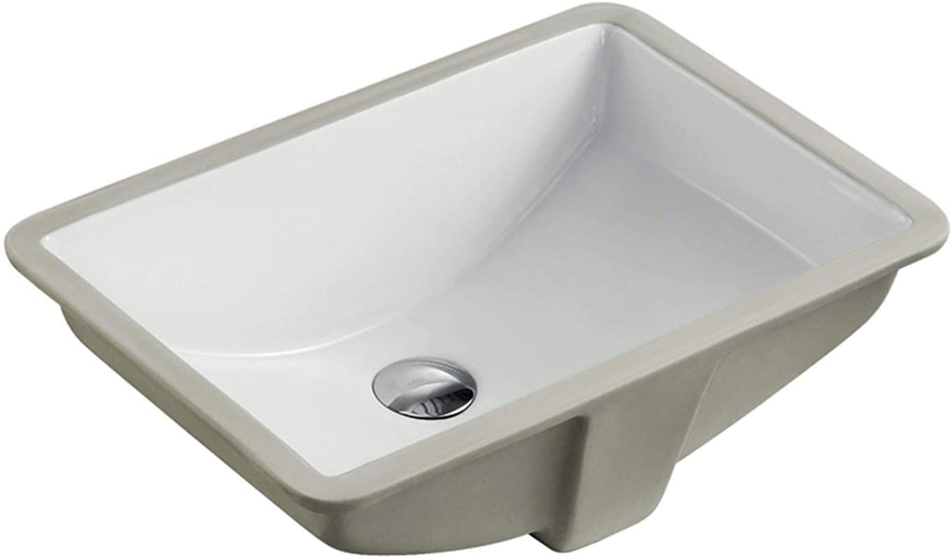 KINGSMAN Classic Ceramic Traditional Bath Sink, 20.9-Inch