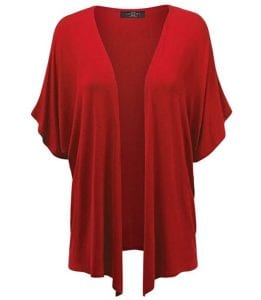 Made By Johnny Loose Fit Women’s Kimono Red Cardigan