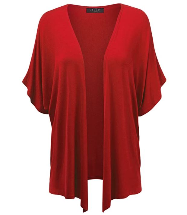 Made By Johnny Loose Fit Women’s Kimono Red Cardigan