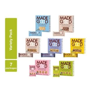 MadeGood Organic Individually Wrapped Assorted Granola Bars, 48-Pack