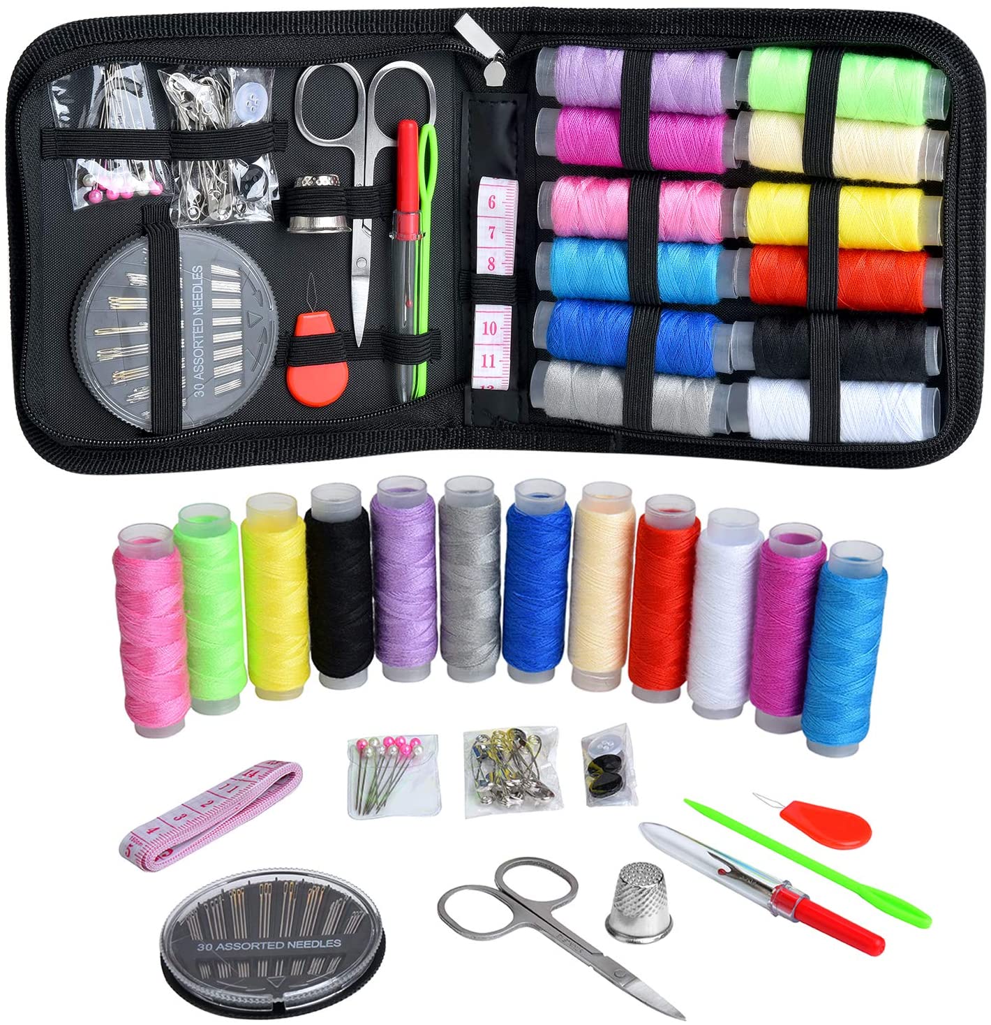 Marcoon Portable Sewing Project Kit, 74-Piece