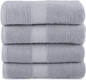 Maura 100% Cotton Terry Bath Towels, 4-Pack