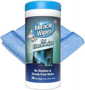 MiracleWipes Streak-Free Screen Cleaning Wipes, 30-Count