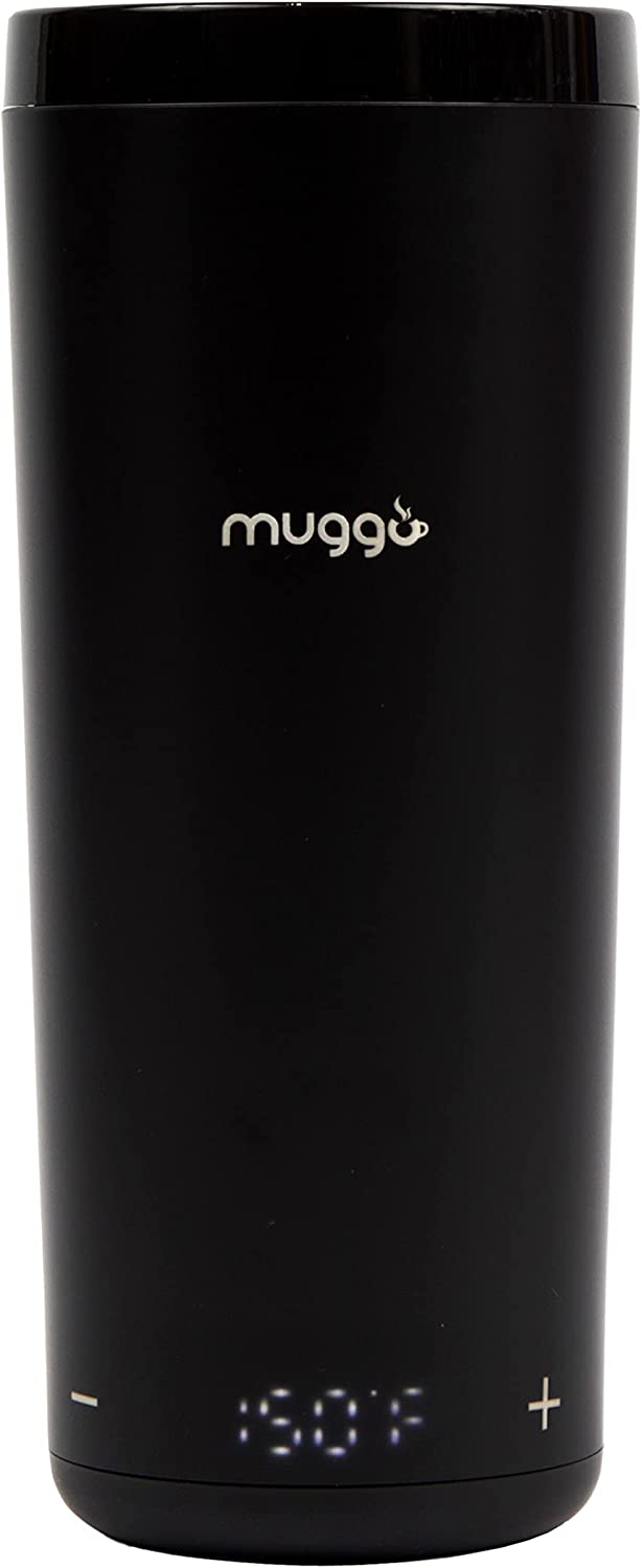 Muggo Stainless Steel Temperature Controlled Travel Mug, 12-Ounce