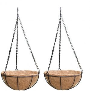 Orgrimmar Coco Coir Liner Outdoor Hanging Planter, 2-Pack