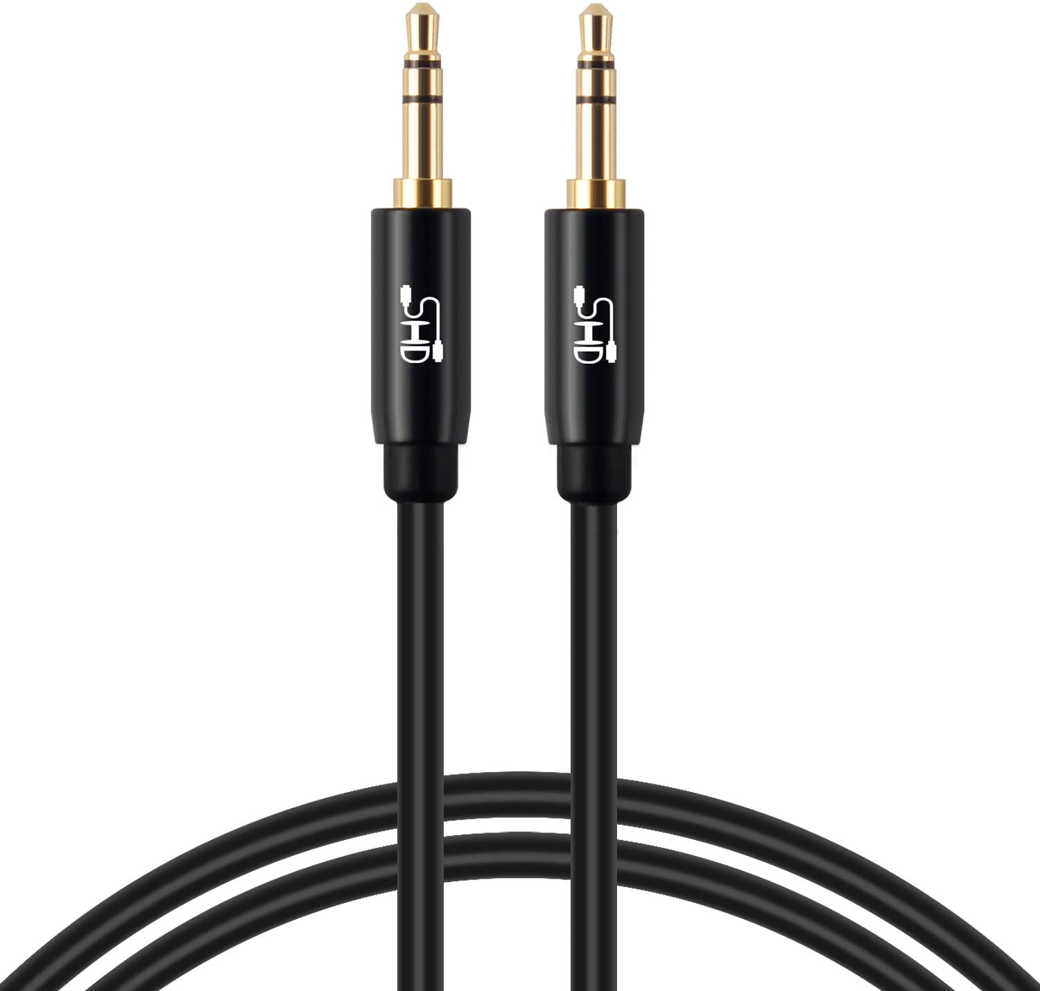 SHD Gold Plated Connector Auxiliary Audio Cable, 3-Foot