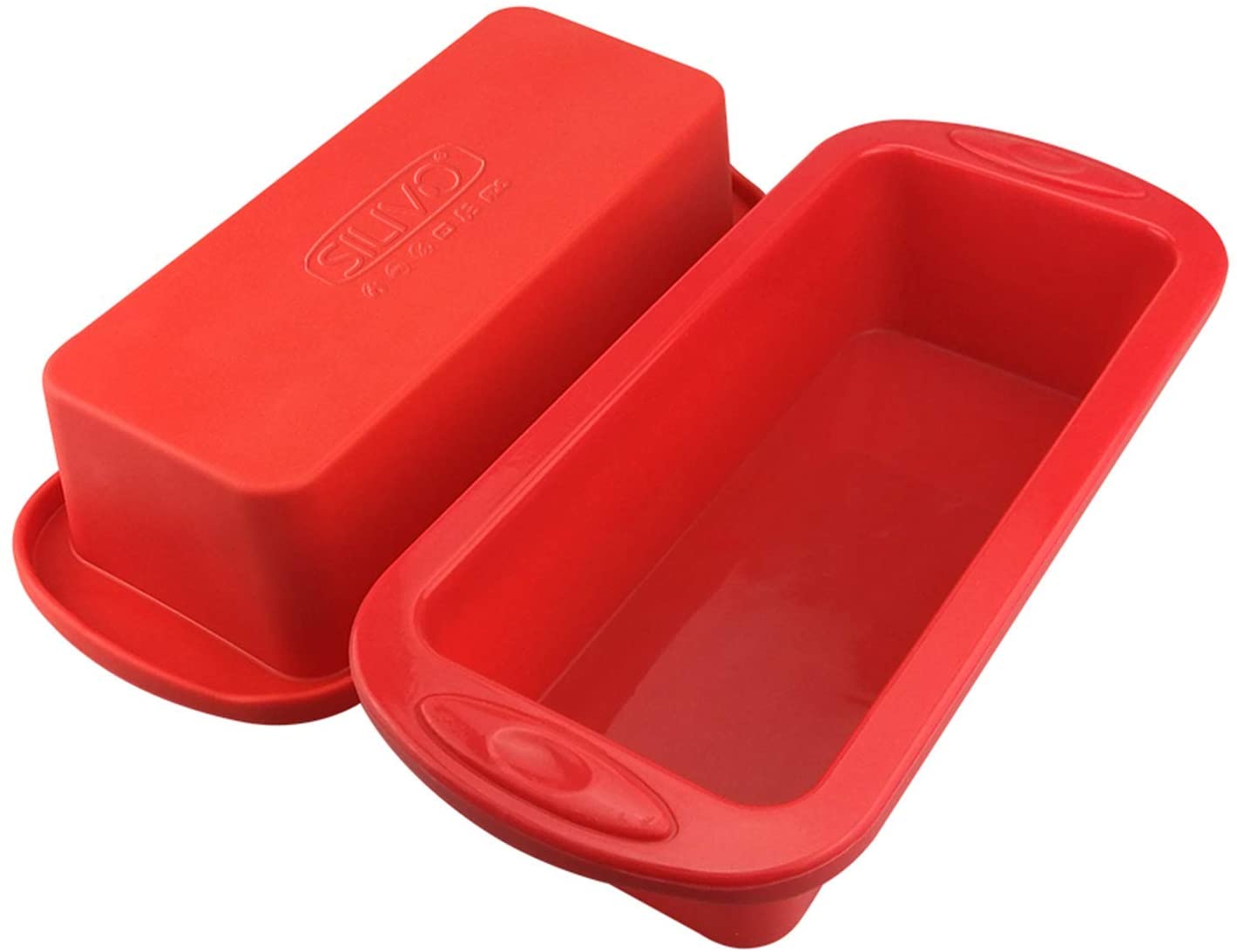 SILIVO Non-Stick Silicone Bread And Loaf Pan, Set Of 2