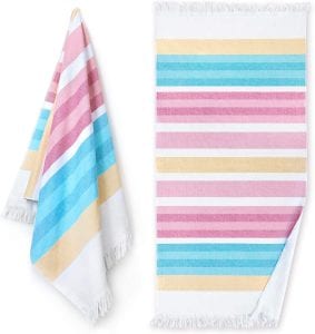 Softerry Large Turkish Style Flat Woven Beach Towel