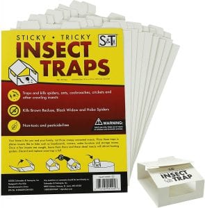 S&T INC. 512501 Glue Spider Traps, 30-Pack