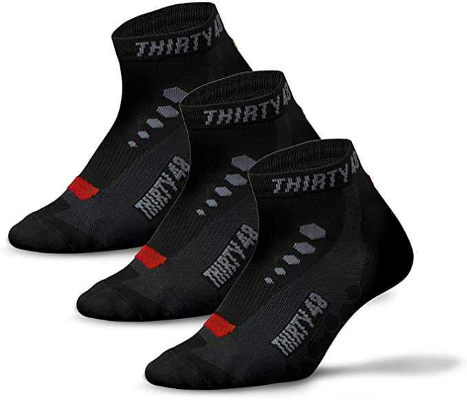 Thirty48 Arch Support Bike Socks For Men, 3-Pairs