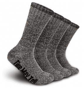 Time May Tell Professional Merino Wool Hiking Socks, 4-Pack