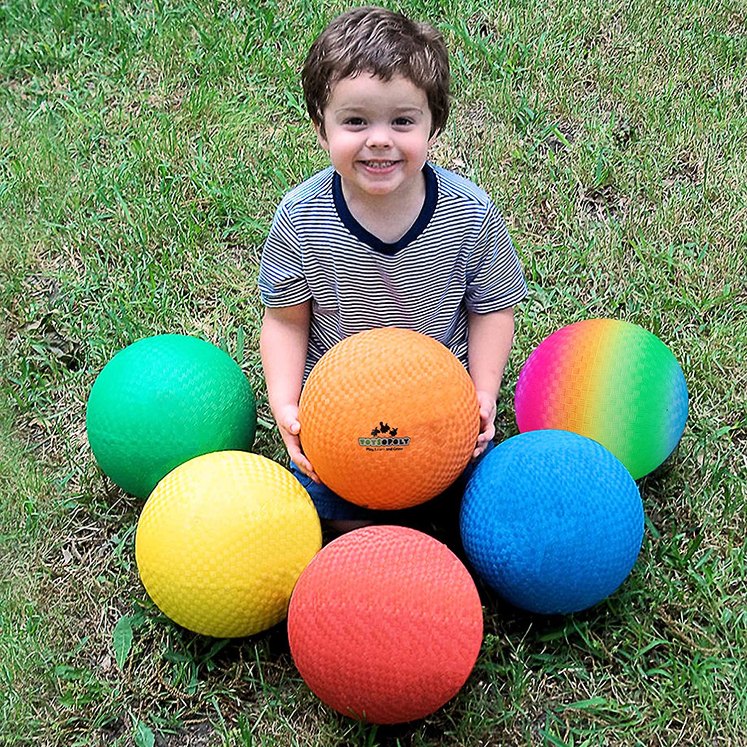 ToysOpoly Soft Bouncing Outdoor Balls For Kids, 6-Pack