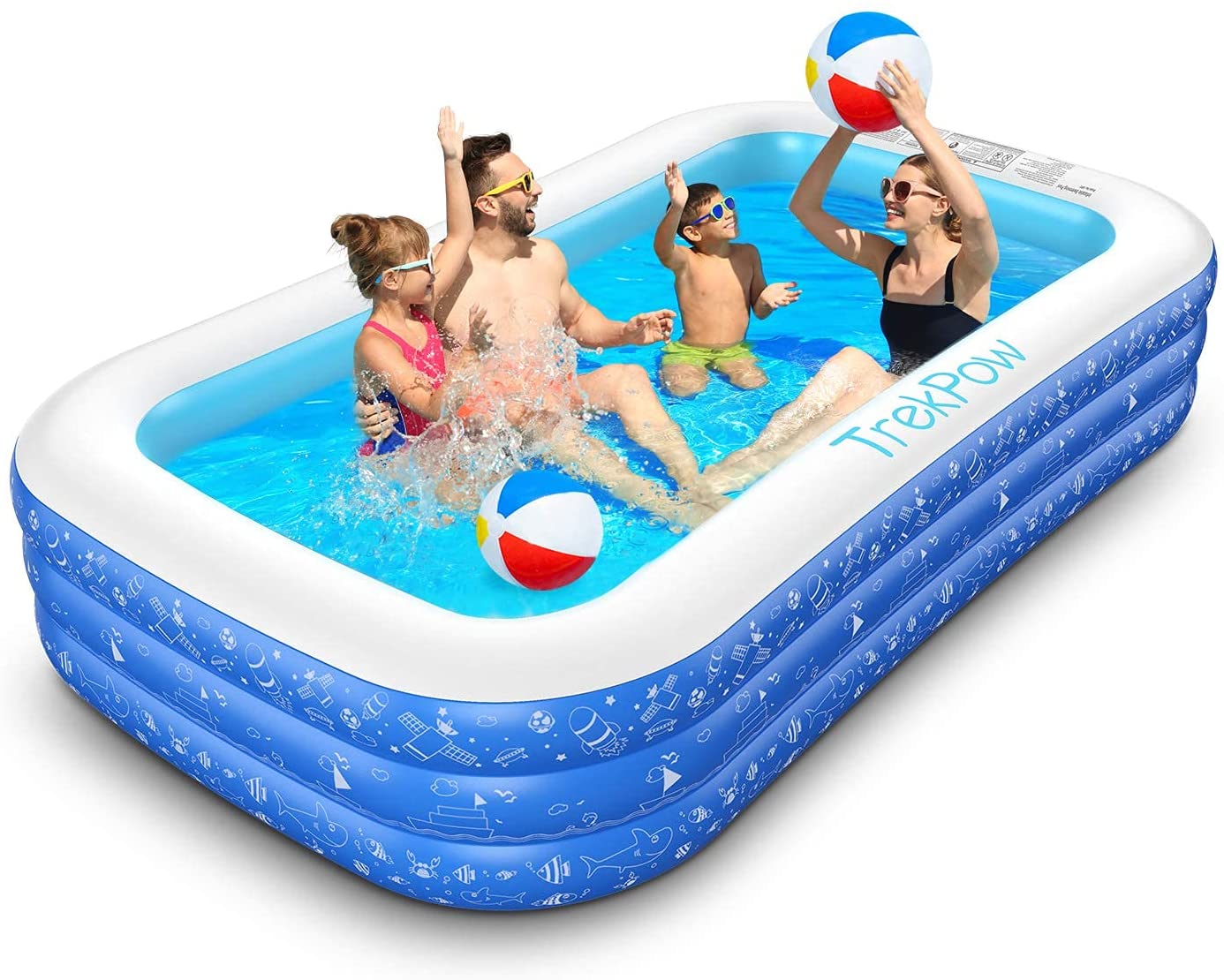 TrekPow Inflatable Above-Ground Swimming Pool