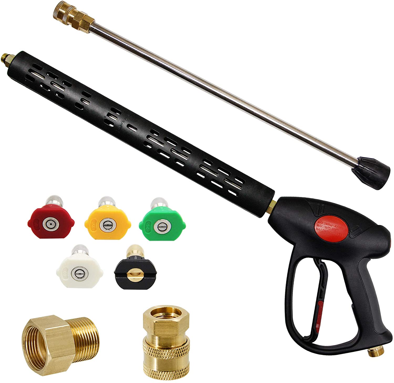 Twinkle Star Quick Connect Power Washer Gun, 4000-PSI