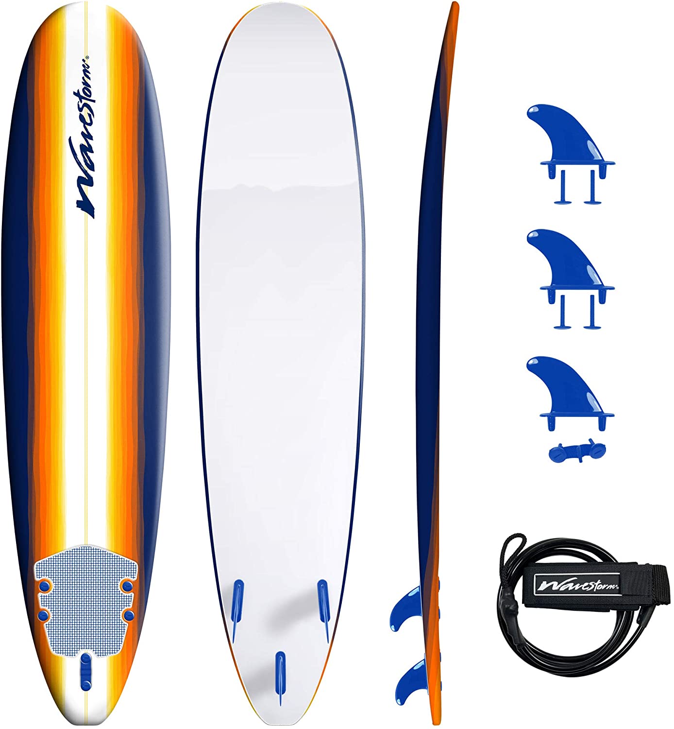 Wavestorm 8-Foot Sunburst Graphic Surfboard