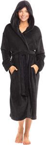 Alexander Del Rossa Hooded Terry Cloth Robe