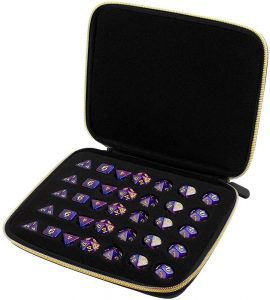 ALKOO Dungeons & Dragons Zipper Dice Box Case & Tray