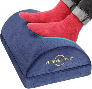 AMERIERGO Adjustable Cushioned Foot Rest