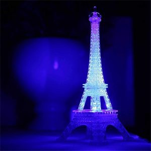 ANUOEXGO Eiffel Tower Desk Lamp Paris Decor For Girl’s Bedroom