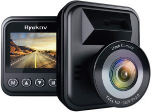 Byakov 170-Degree Wide Angle 1080P Car Camera