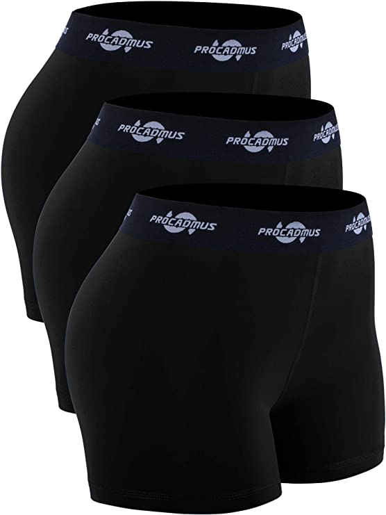 CADMUS Quick Dry Spandex Volleyball Shorts, 3-Pack