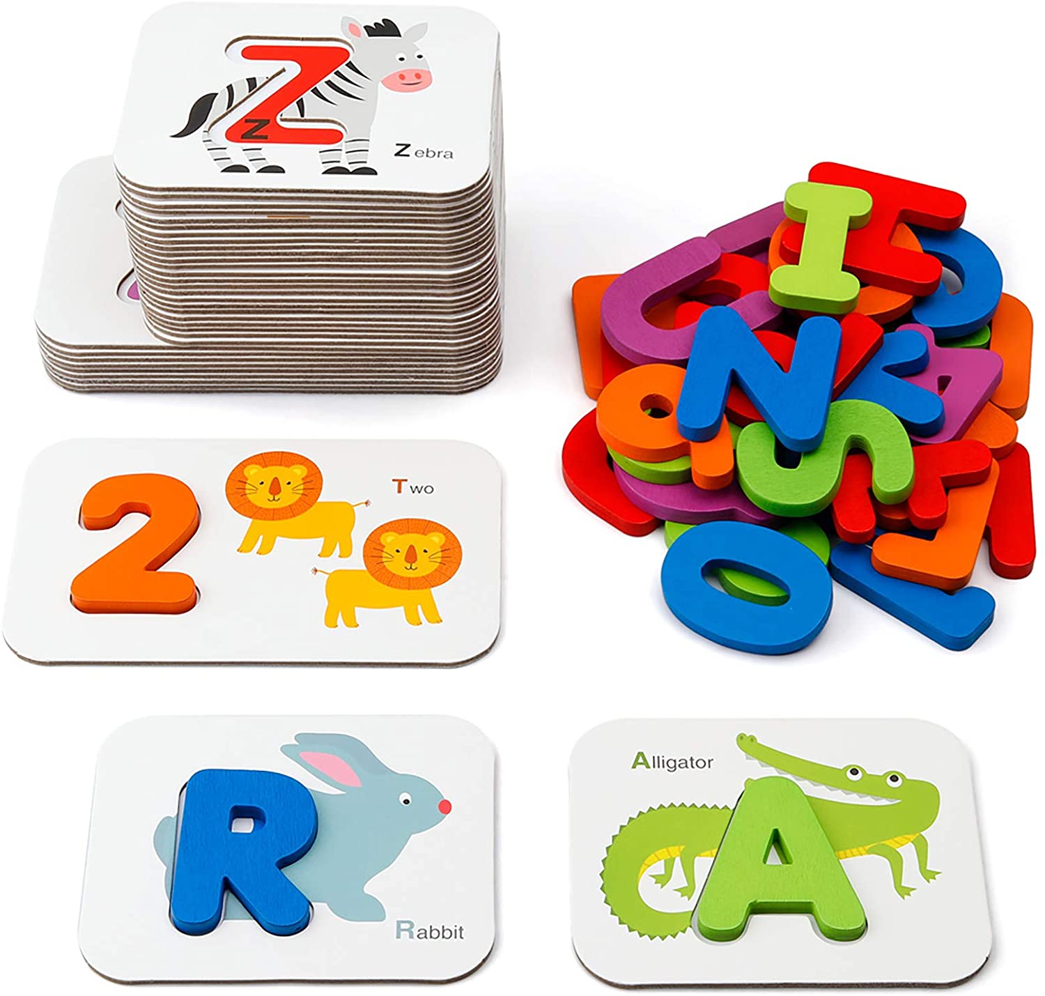 Coogam Math & Literacy Flash Cards Early Learning Classroom Supplies