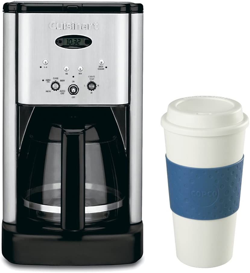 Cuisinart 12-Cup DCC-1200 Brew Central Coffeemaker  16-Ounce Copco Travel  Mug