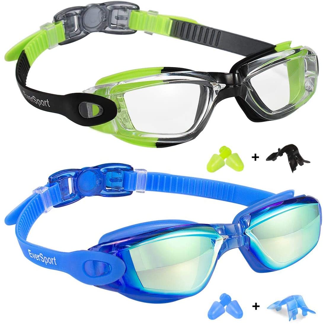 EverSport Panoramic Kids’ Swim Goggles, 2-Pack