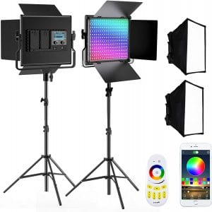 FOSITAN RGB LCD DIsplay Lighting, 2-Pack