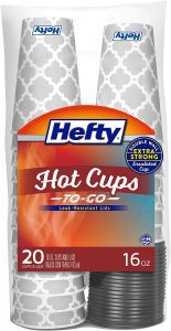 Hefty 16-Ounce Disposable Coffe Cups, 20-Pack