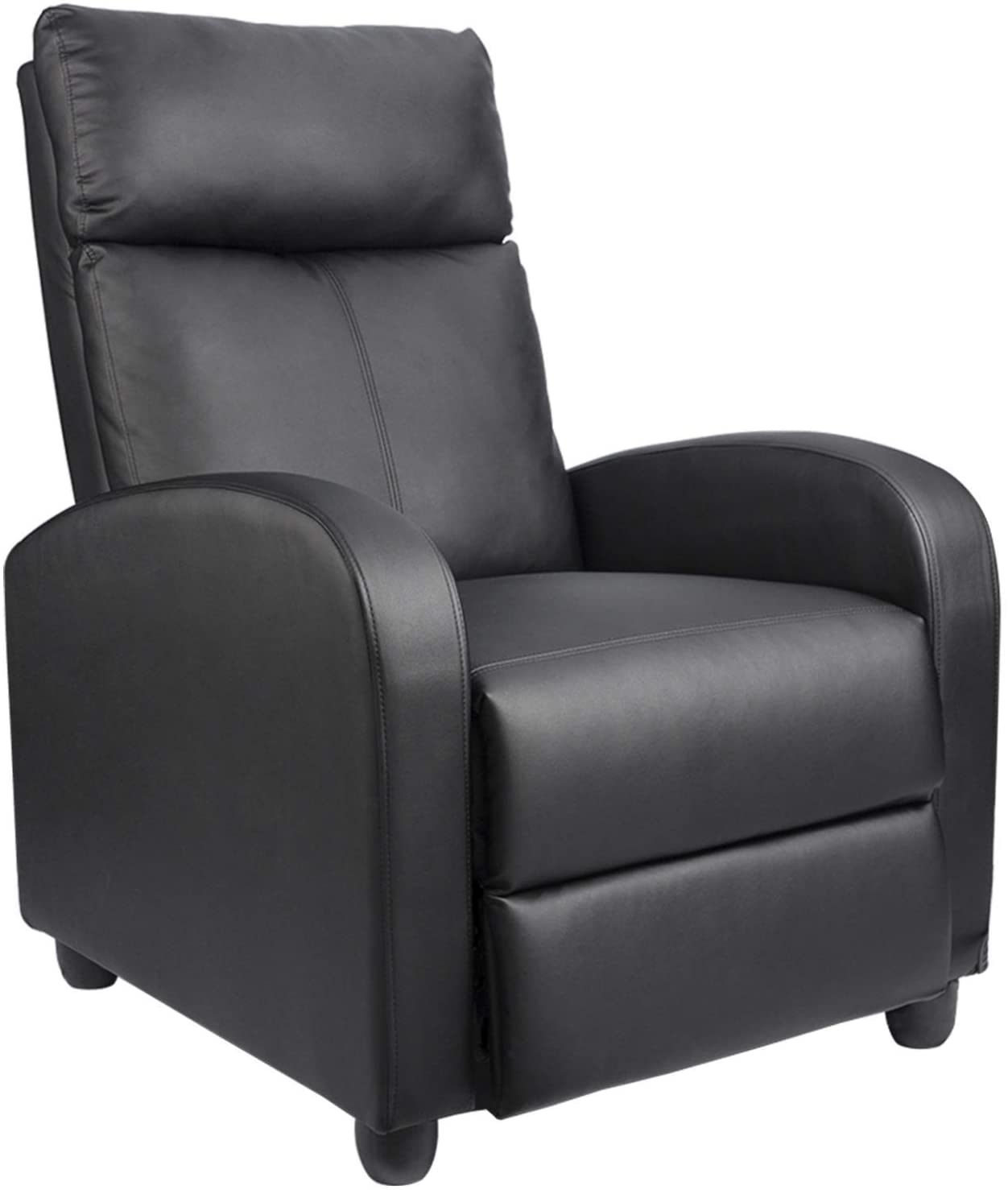 Homall Faux Leather Adjustable Small Recliner Chair