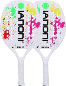 ianoni Adult Carbon Fiber Platform Paddle Tennis Racquet