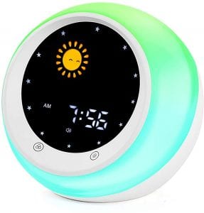 I·CODE Sun & Moon Rise Kids Alarm Clock & Sound Machine