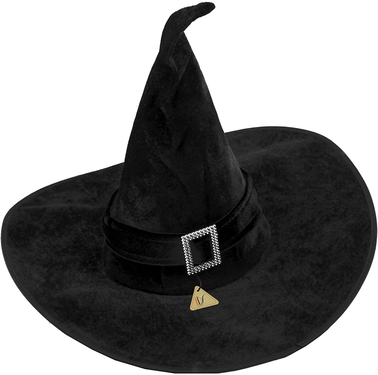 IDS Home Black Velour Witch Hat For Women