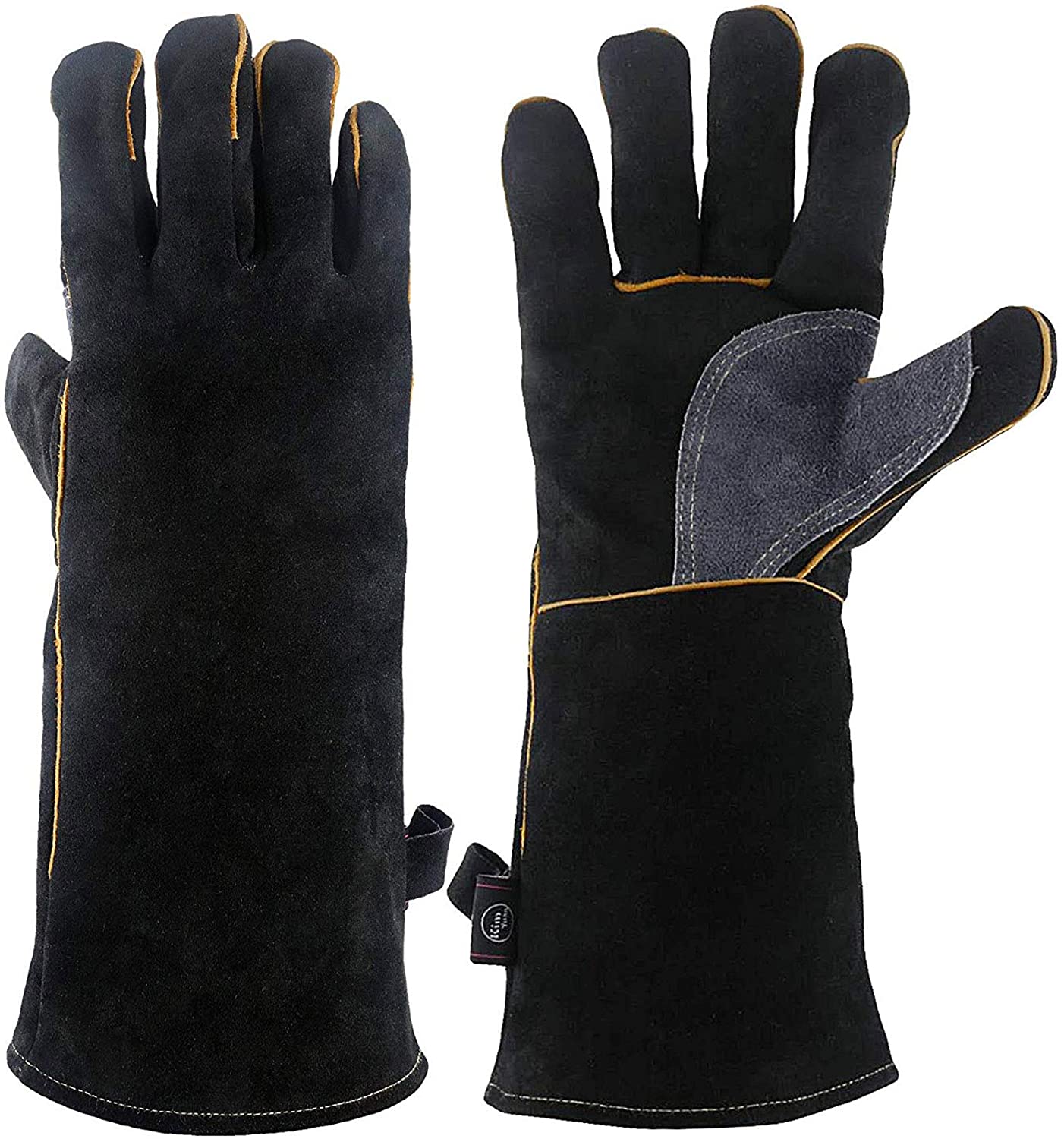 KIM YUAN Flexible Cotton Lined Fireplace Gloves