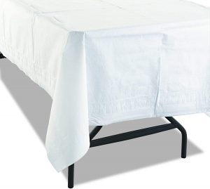 Leano Line Linen Disposable Table Covers, 11-Pack