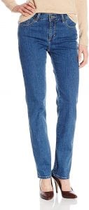 Lee Relaxed Fit Monroe Straight Leg Blue Jeans For Women