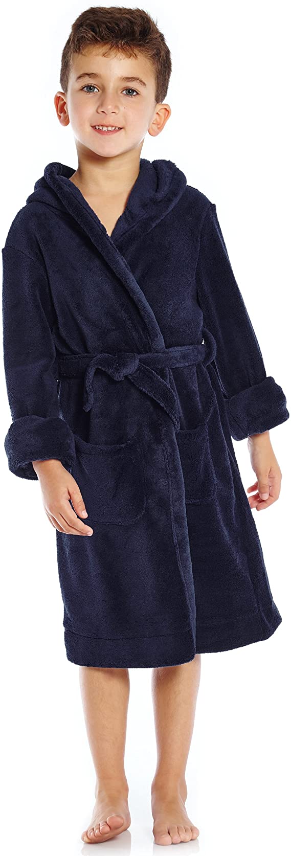 Leveret Fleece Hooded Robe For kids