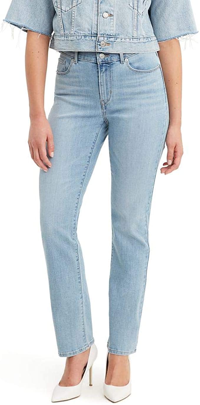 Levi’s Women’s Classic Straight Leg Blue Jeans For Women