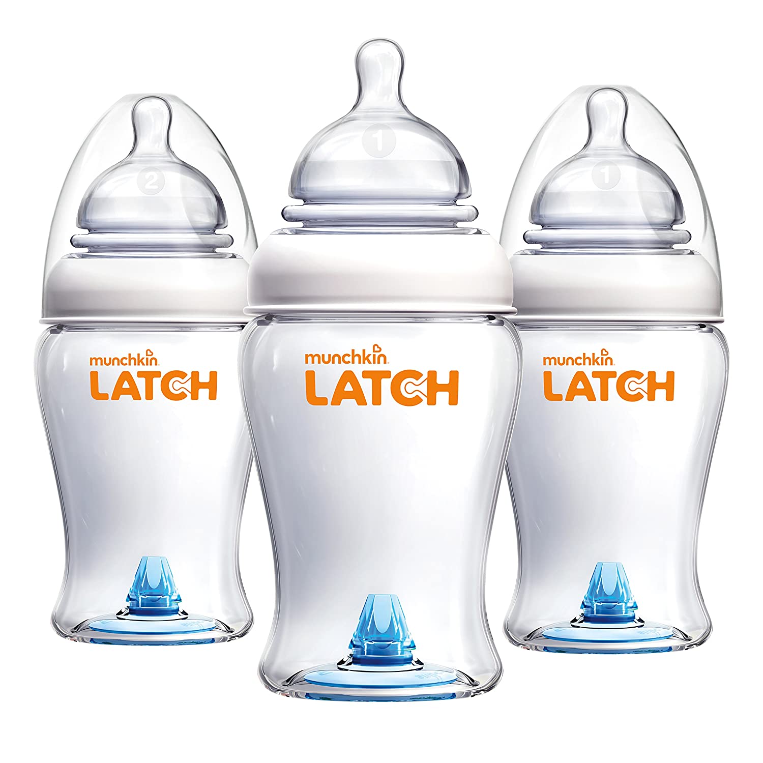 Munchkin BPA Free Baby Bottles For Breastfed Babies, 3-Pack
