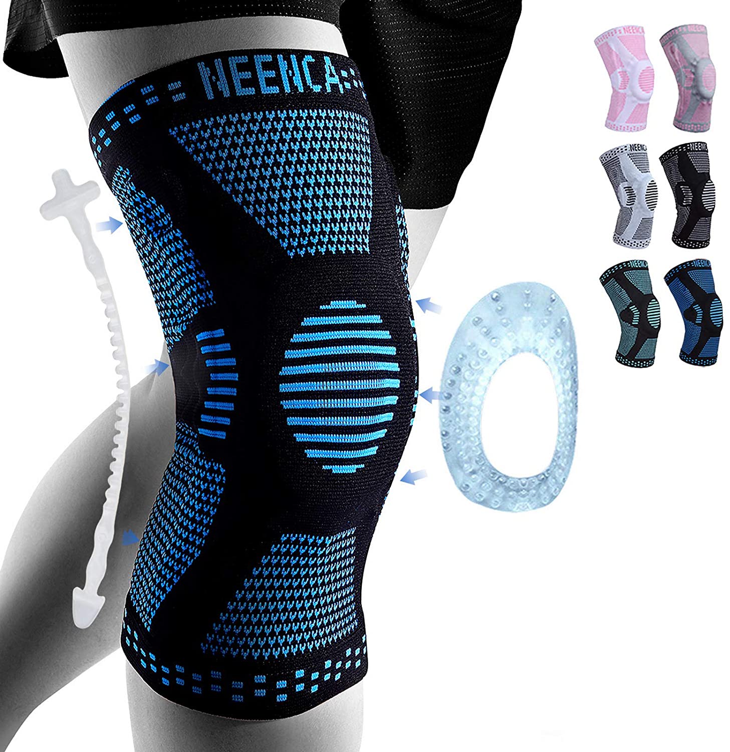 NEENCA Side Stabilizer Knee Compression Sleeve For Women