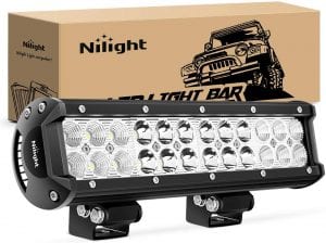 Nilight NI06A-72W Super Bright LED Light Bar Kit, 12-Inch
