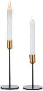 Nuptio Standard Mid-Century Candlestick Holders, 2-Pack