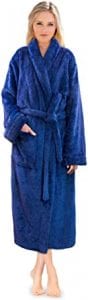PAVILIA Sherpa Fleece Fuzzy Robe