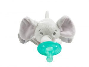 Philips AVENT Plush Elephant Lovey Pacifier & Teether