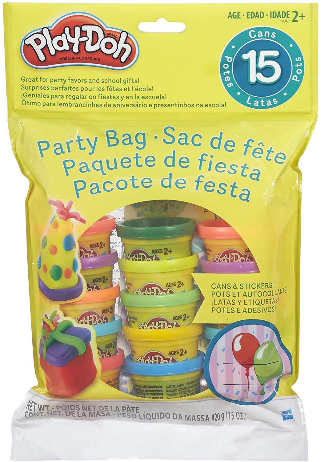 Play-Doh Party Favors Gift Set, 15-Pack