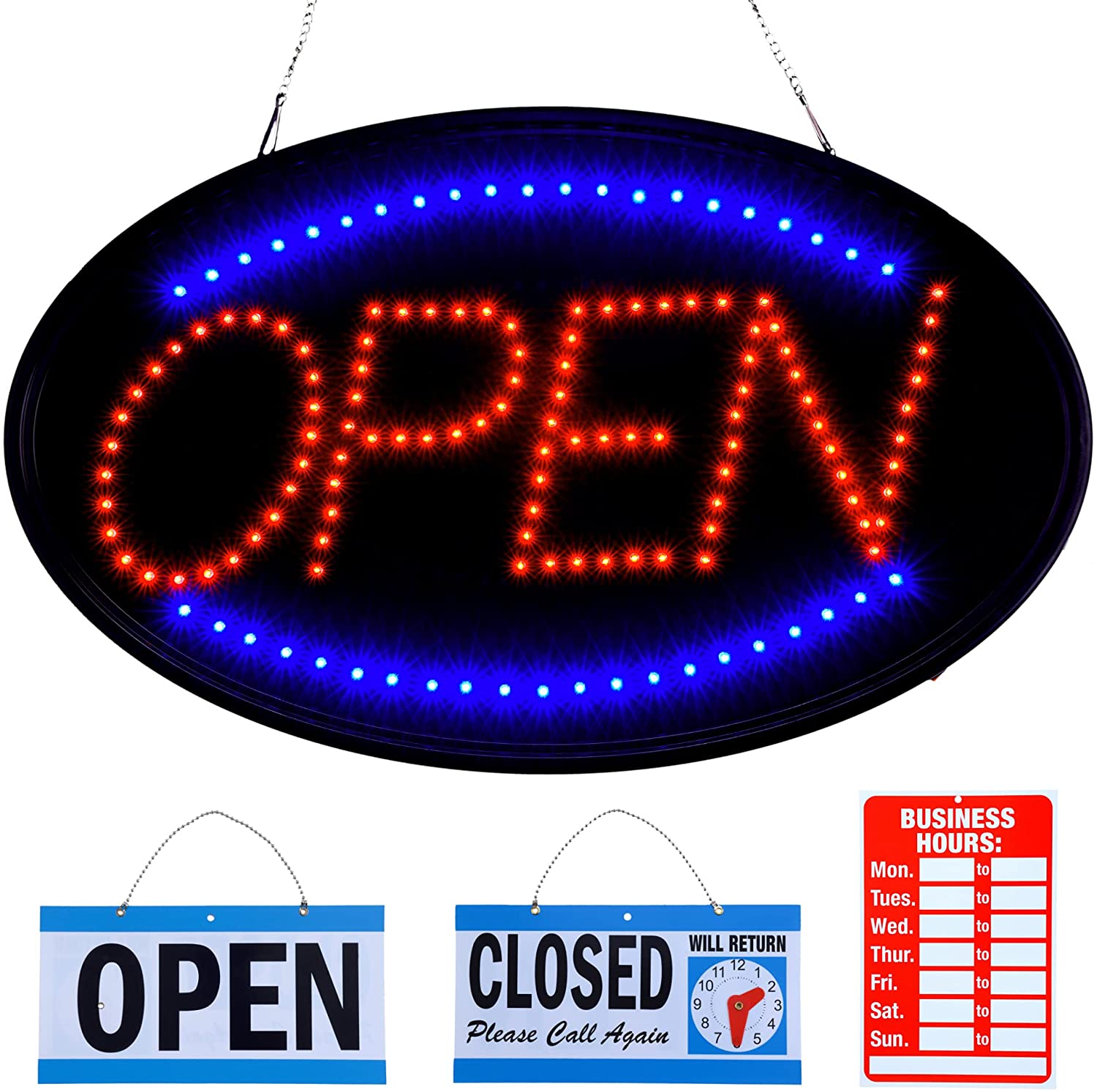 Prime Home Direct LED Neon Open Sign, 23-Inch x 14-Inch