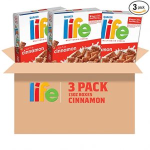 QUAKER Life Multigrain Cinnamon Cereals, 3-Pack