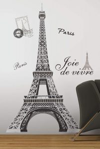 RoomMates Easy Install Paris Wall Decal Decor For Girl’s Bedroom