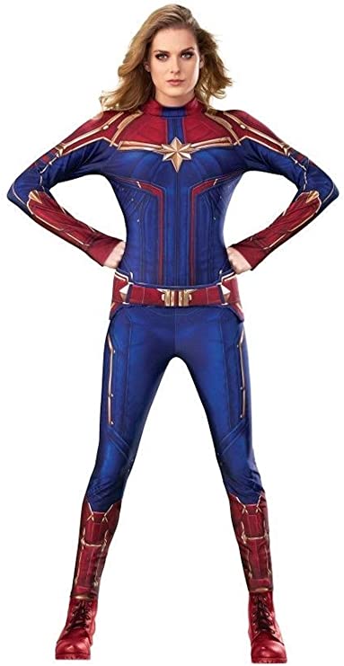 Rubies Long-Sleeved Women’s Captain Marvel Superhero Costume